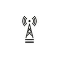 Communication tower vector icon